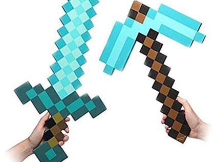 Minecraft Pickaxe and Sword
